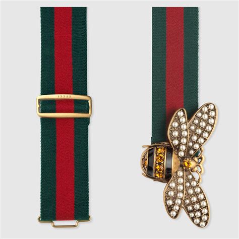 gucci web bee belt|extra large gucci belt.